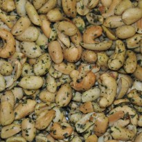 Cashew pinda mix knoflook peterselie